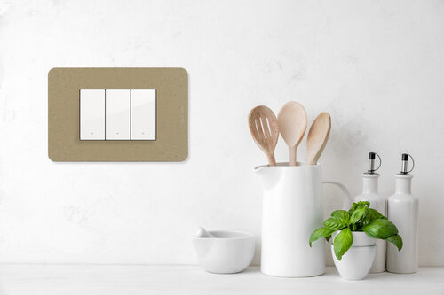Contemporary kitchen background with blank space for a text